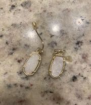 Gold Drop Earrings in Iridescent Drusy Kendra Scott Earrings