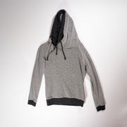 Maison Scotch Women's Cotton Terrycloth Lined Pullover Hoodie Sweatshirt Gray 2