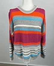 Andrée By Unit Striped Pullover Knit Sweater Size M