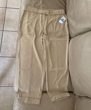 MICHAEL  Khaki Utility Belted Ankle Pants