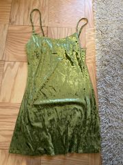 Velvet Green Dress