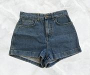 Cute Denim Jean Shorts with Pockets, Zipper, and Button Made in USA