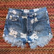 One Teaspoon ONE X  OUTLAW CUT OFF DENIM SHORTS