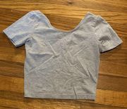 American Apparel Grey Crop Top