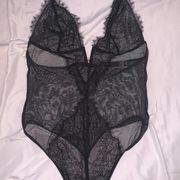 Black Lace Teddy Bodysuit