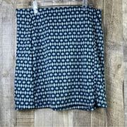 Hippie Rose Large Diamond Print Blue/Gray/White Skirt Elastic Stretch Wa…