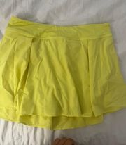 Athletic Skirt Yellow