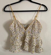 Floral Babydoll Crop Top