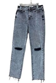 RSQ High Rise Straight Leg Acid Wash jeans Size 24