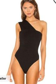 Rockie One Shoulder Bodysuit in Black Size XS