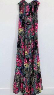 Free People Boho Easy Come Maxi Dress Strapless (straps not included)Size Medium