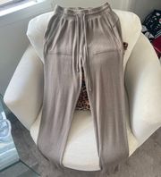 brown joggers size extra small