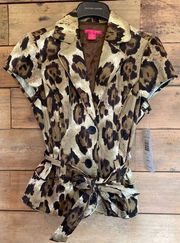 Sunny Leigh Leopard Print Blazer