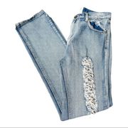 One Teaspoon Women's Light Wash Distressed High Rise Jeans Size 26