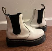 White Chelsea Doc Martens