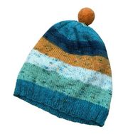 Handmade Knit Oversized Slouchy Beanie in Green, Orange, Cream, Navy, and Blue