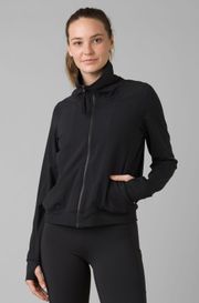 Layna Black Zip Up Jacket