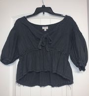 Black Distressed Shirt