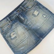 Victoria's Secret London Jean denim mini skirt siz