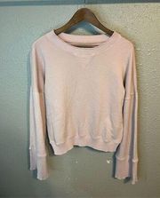 Spiritual Gangster Malia Blush Pink Wide Sleeve Crewneck Size Medium