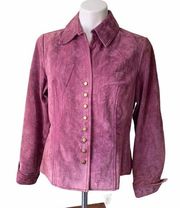 Coldwater Creek Lavender Suede Jacket