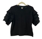 SCOTCH & SODA RUFFLE SLEEVE TEE