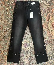 NWT Express Cropped Legging Mid Rise Black Jeans