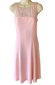 EVAN PICONE Pink Lined Sequined Backless Party Dress ~ Women's Size 8