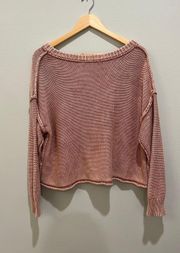 Washed Pink Sweater