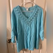 Susan Bristol Linen Top 2X