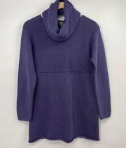 J Jill Sweater Matching Inifity Scarf Knit Blueberry NEW Womens Size Small