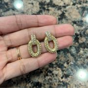 Christian Dior Paved Link Earrings