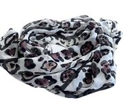 Vince Camuto silk animal print scarf