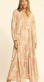 Natalie Martin NWT Silk Floral Mesa Maxi XL in Clay With Sash