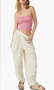 Free People NWT Intimately FP Double Date Embroidered Mesh Crop Camisole Color: Flowering Gi