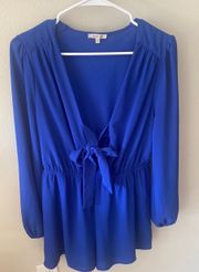 Boutique Royal Blue Romper