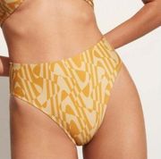 Faithfull The Brand Catania Bikini Bottom Cefalu Print Abstract Women’s Size M