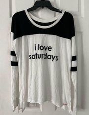 Peace Love World I love Saturdays Top