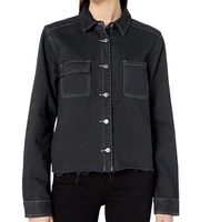 RVCA Button Up Jean Denim Jacket Top Shirt