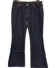 Polo Jeans Co. Ralph Lauren Dark Wash Denim Blue Hipster Flare Jeans Size 11/12