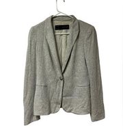 ZARA  Basic S Long Sleeve 1 Button Grey Blazer Jacket work Career Wear STAINS