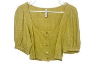 Rachel Pally linen cropped kimmi top size small