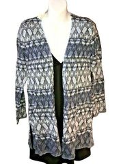 Style & Co Knit Long Sleeve Open Front Cardigan Blue Women's Petite Small - $69