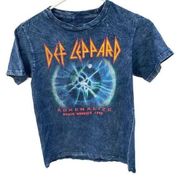 Live Nation woman’s size M (small) Def Leppard stone washed tee shirt