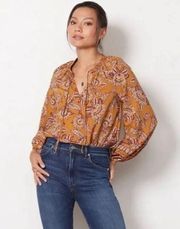 Britta Print Boho Floral Blouse