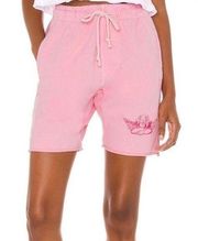 Boys Lie Classics V3 Shorts Baby Pink Embroidered Angel Y2K High Rise Size M