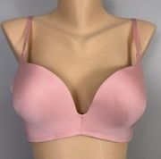 Maidenform  Wireless Push-Up Bra 36B Pink Blush Love The Lift DM1192 Plunge