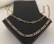 Trendy Gold Layered Necklace* 