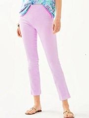 Lilly Pulitzer Ocean Cay high Rise Crop jeans Lilac Freesia Women Size 6…