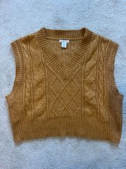 Cropped Sweater Vest